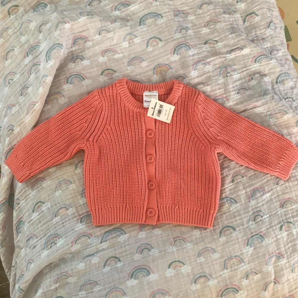 Hanna Andersson cardigan. New with tags. 3-6months